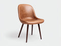 Esszimmerstühle Kunstleder 52 x 58 x 84 cm Cognacbraun für Esszimmer - Gepolsterter Retro-Stil